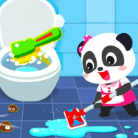 Baby Panda House Cleaning