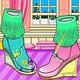 DIY Fringe Boots Design