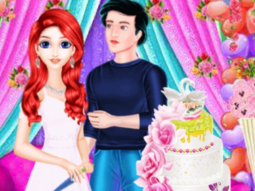 Mermaid Girl Wedding Cooking Cake  Online