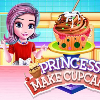 PRINCESS MAKE CUP CAKE